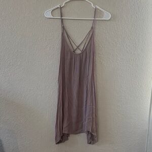 Flowy Mauve Sleeveless Dress